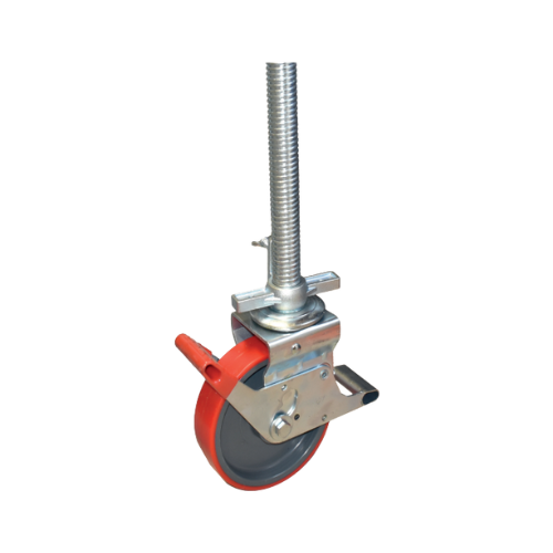 Roue orientable polyurethane + verin 900KGS