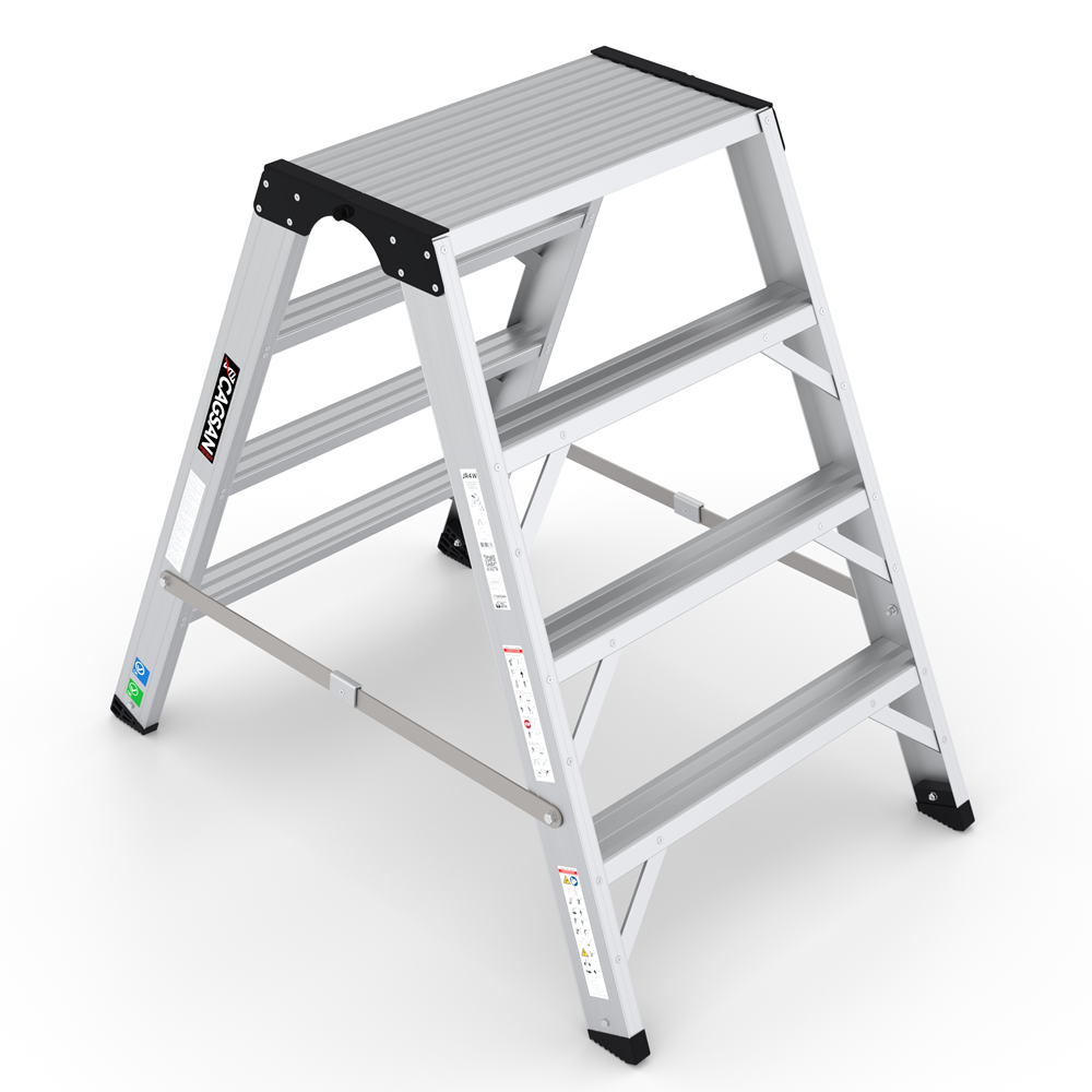 [JR4W] Dubbelzijdige trapladder Jura W 4 treden