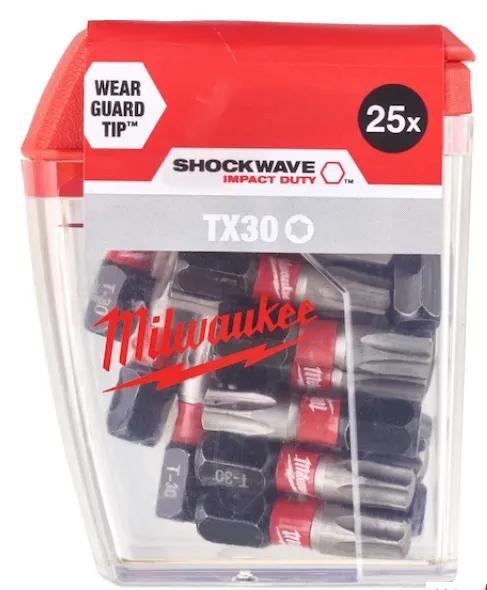 [4932430886] Embouts de vissage SHOCKWAVE TX30 25 mm (25 piéces)