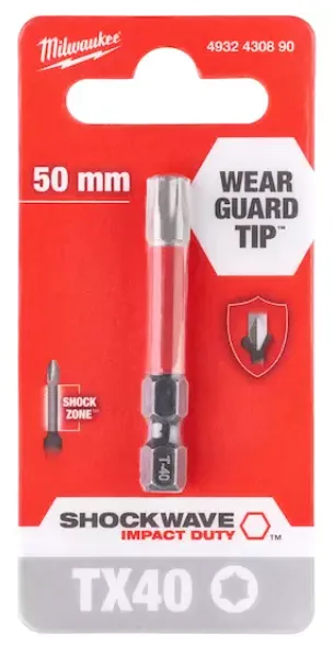 [4932430890] Embouts de vissage SHOCKWAVE TX40 50 mm 