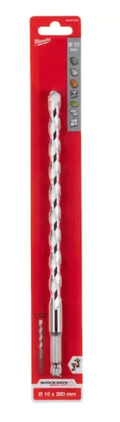 [4932471108] Milwaukee Foret multi-matériaux SHOCKWAVE 10x250 mm
