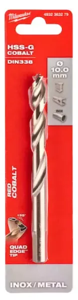 [4932363279] Milwaukee Foret à métaux HSS-G Cobalt 10 x 133 mm