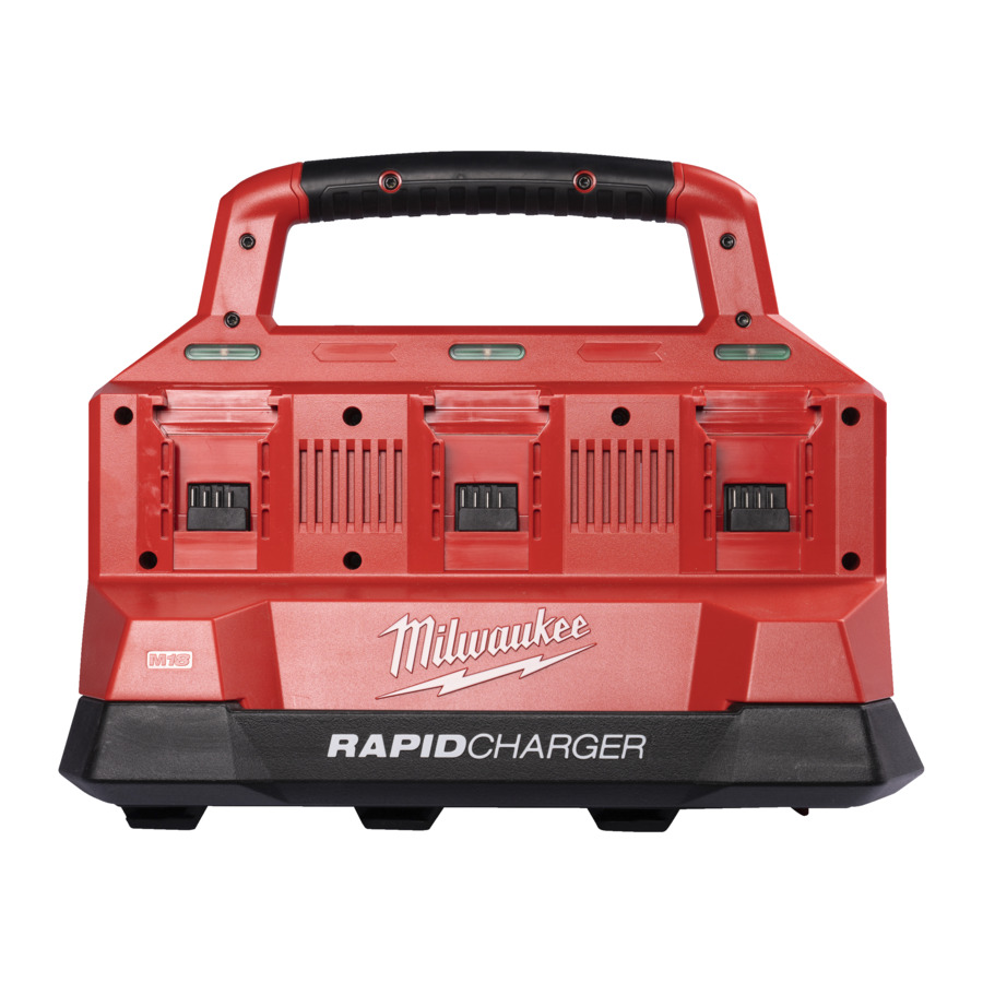 [4932480162] Milwaukee Chargeur compatible avec le PACKOUT pour 6 batteries