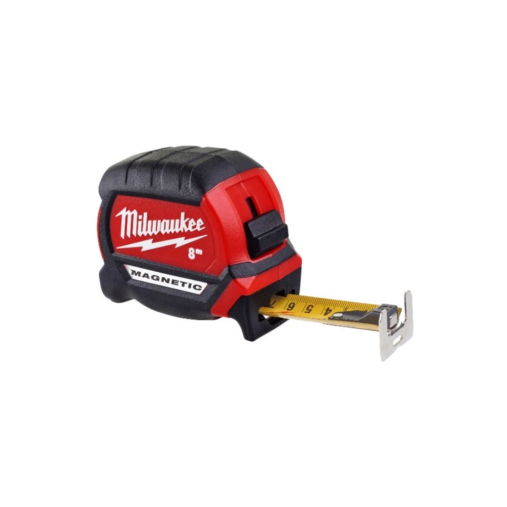 [4932464600] Milwaukee MÈTRE RUBAN 8M PREMIUM MAGNÉTIQUE GEN 3