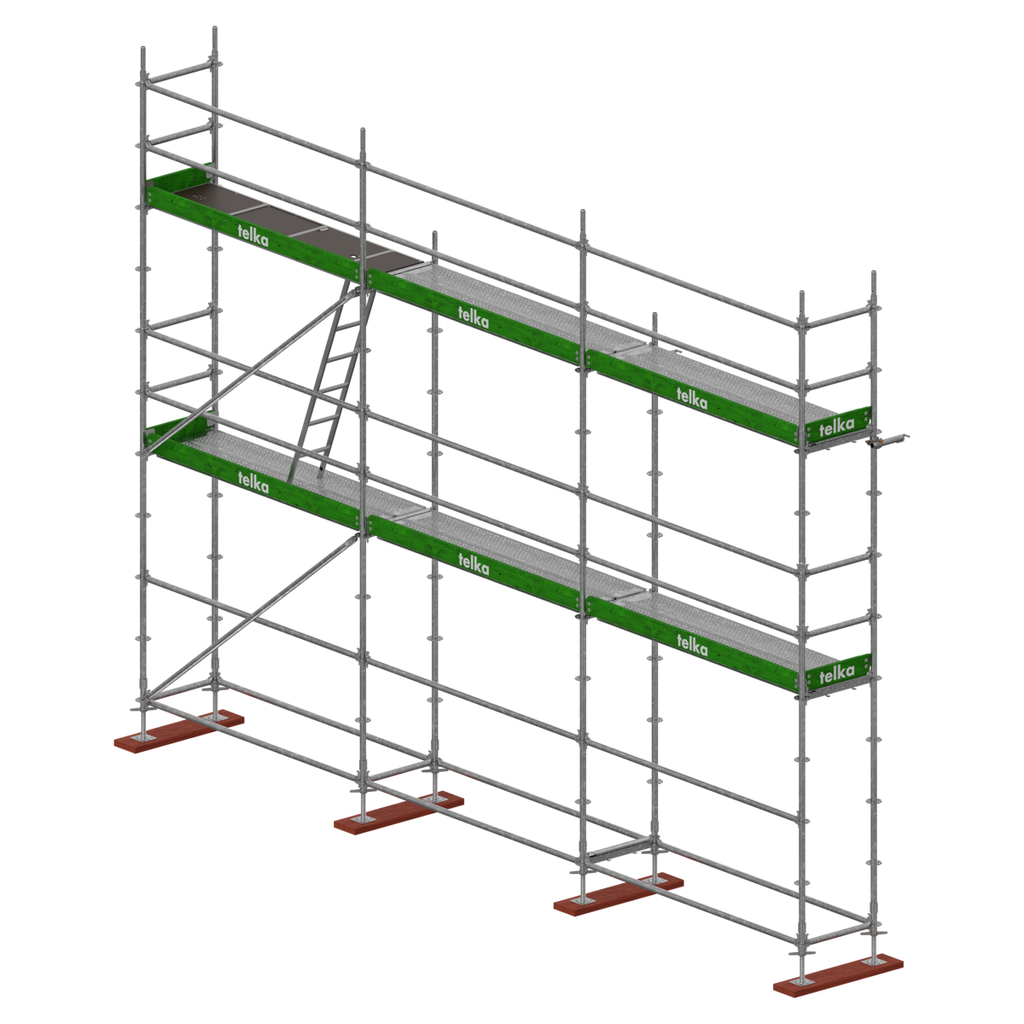 Pack 50 m² UNICO X galva · 3 × 2,57 m · hauteur 6,5 m