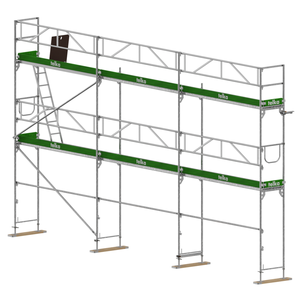 Pack 50 m² UNICO 73 alu · 3 × 2,57 m · hauteur 6,5 m