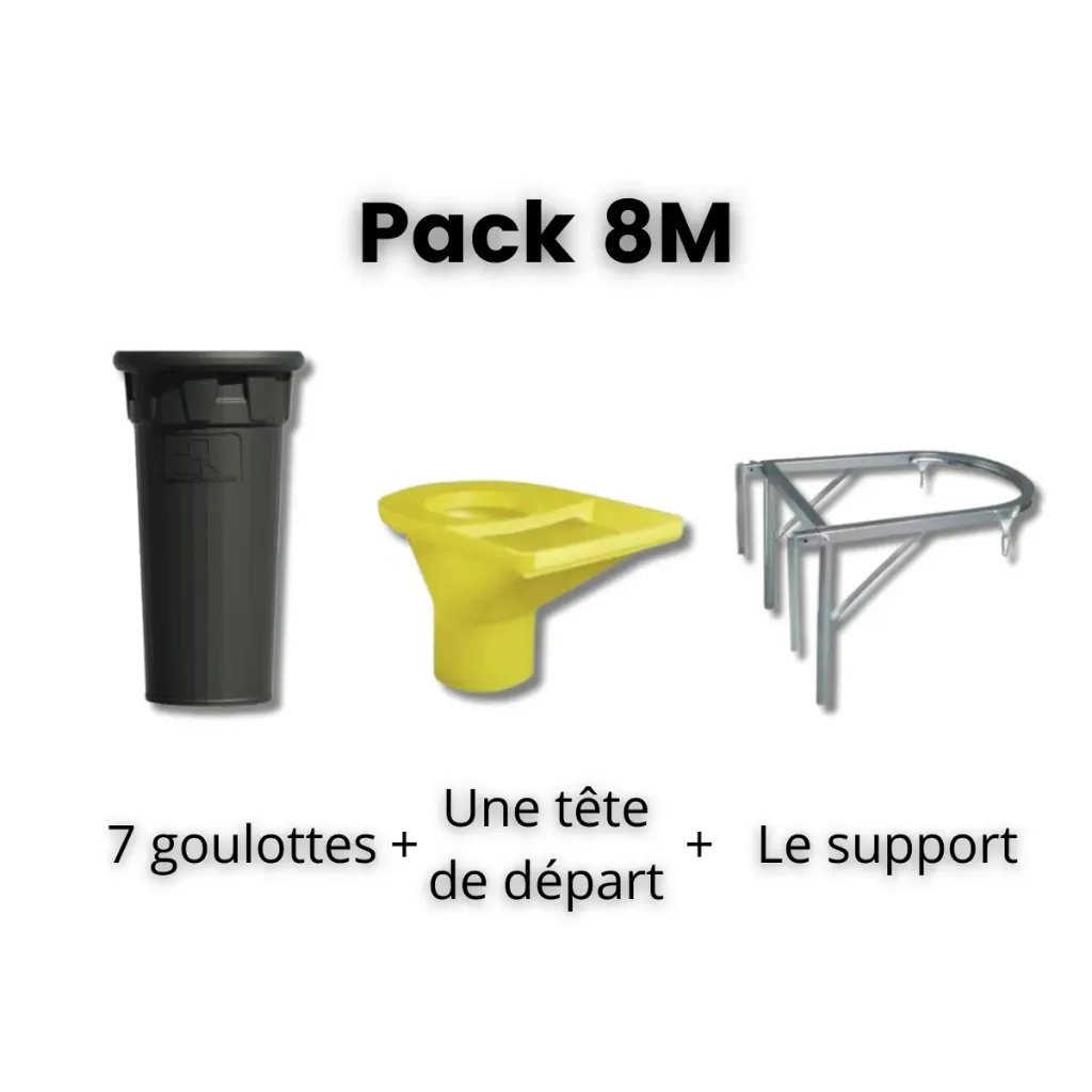 [PCK8M] Pack 8M (goulotte, support, début)