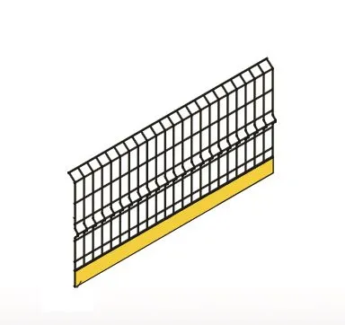 [16-PGC-JAz]] Panneau garde-corps grillagé 2500 mm (Jaune RAL 1023)DIM PANNEAU 2500 x 1060 mm Finition : galvanisé + thermolaquage (antirouille)