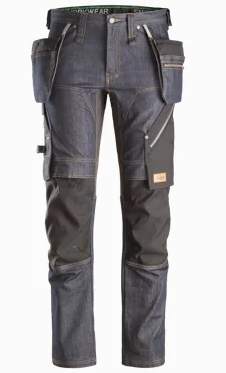 [69556504046] Snickers 6955 denim stretch werkbroek met holsterzakken (46)