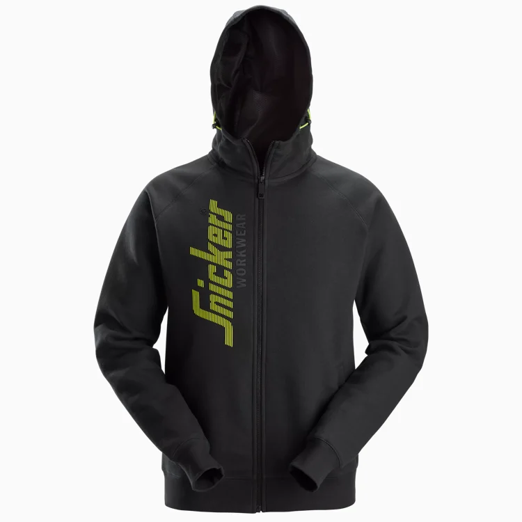 [28460400004] Snickers 2846 hoodie met rits en logo (S)