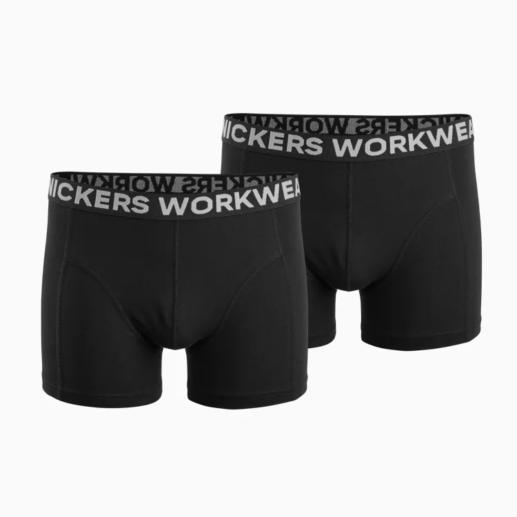 [94360404005] Snickers 9436 stretch boxers (set van 2) (Noir, M)