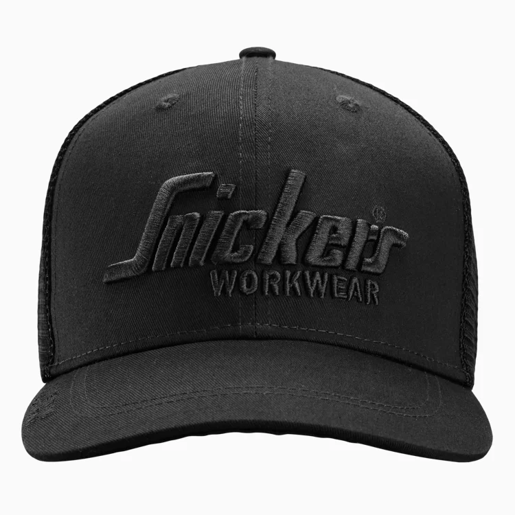 [90010404000] Snickers 9001 casquette trucker (Noir)