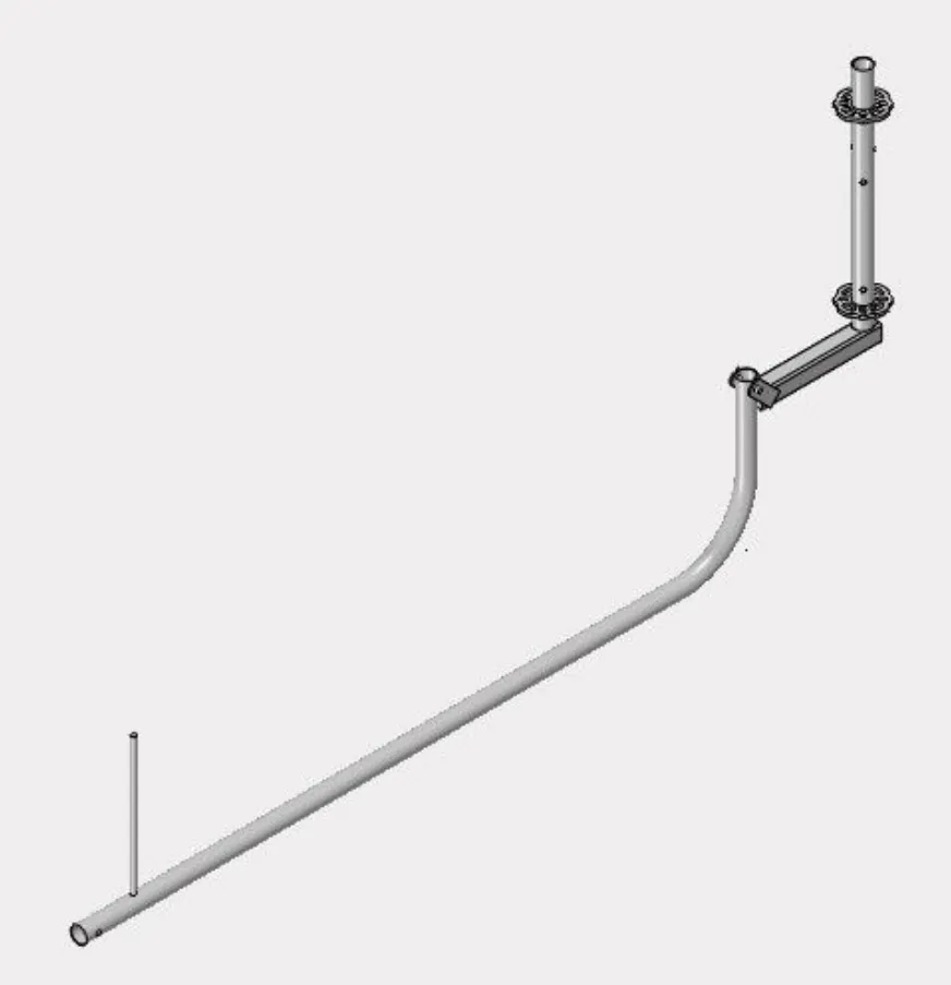 Roof railing post