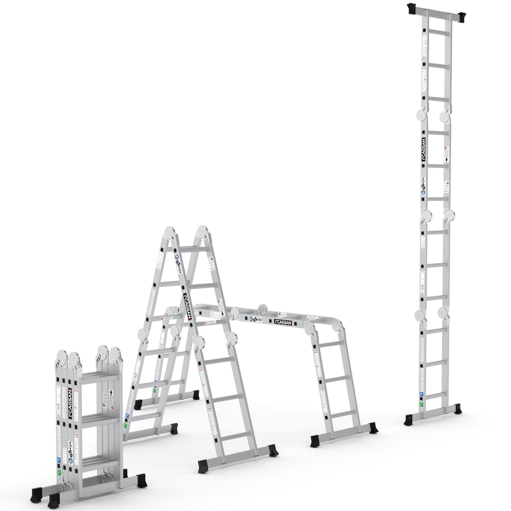 [AK011-P-PRE] Multifunctionele vouwladder AK 4×3 met platform