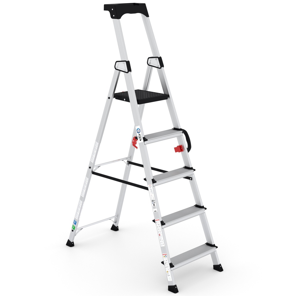 [HA104] Escabeau pro alu Hazar HA10 4+1 marches