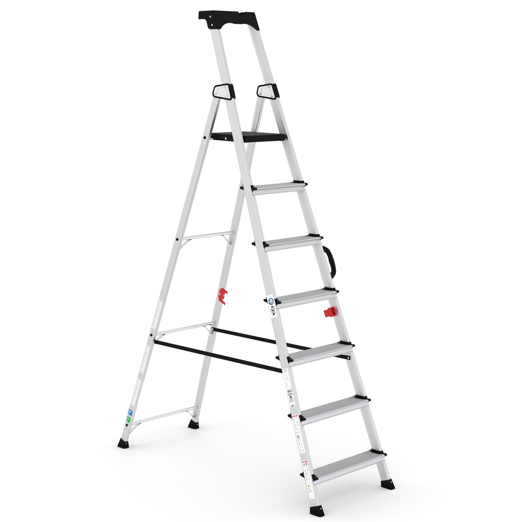 [HA106] Escabeau pro alu Hazar HA10 6+1 marches