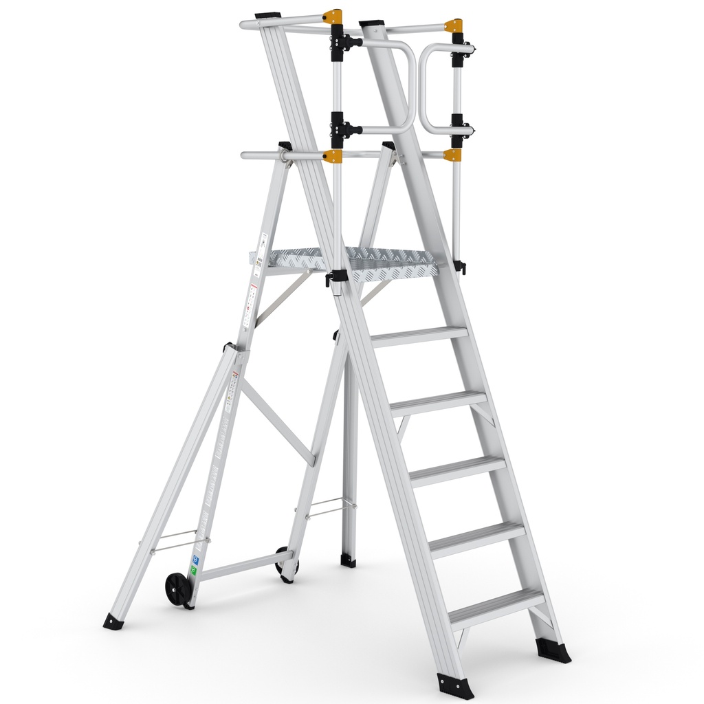 [KPN5] Escabeau à plateforme pliant KPN 5+1 marches