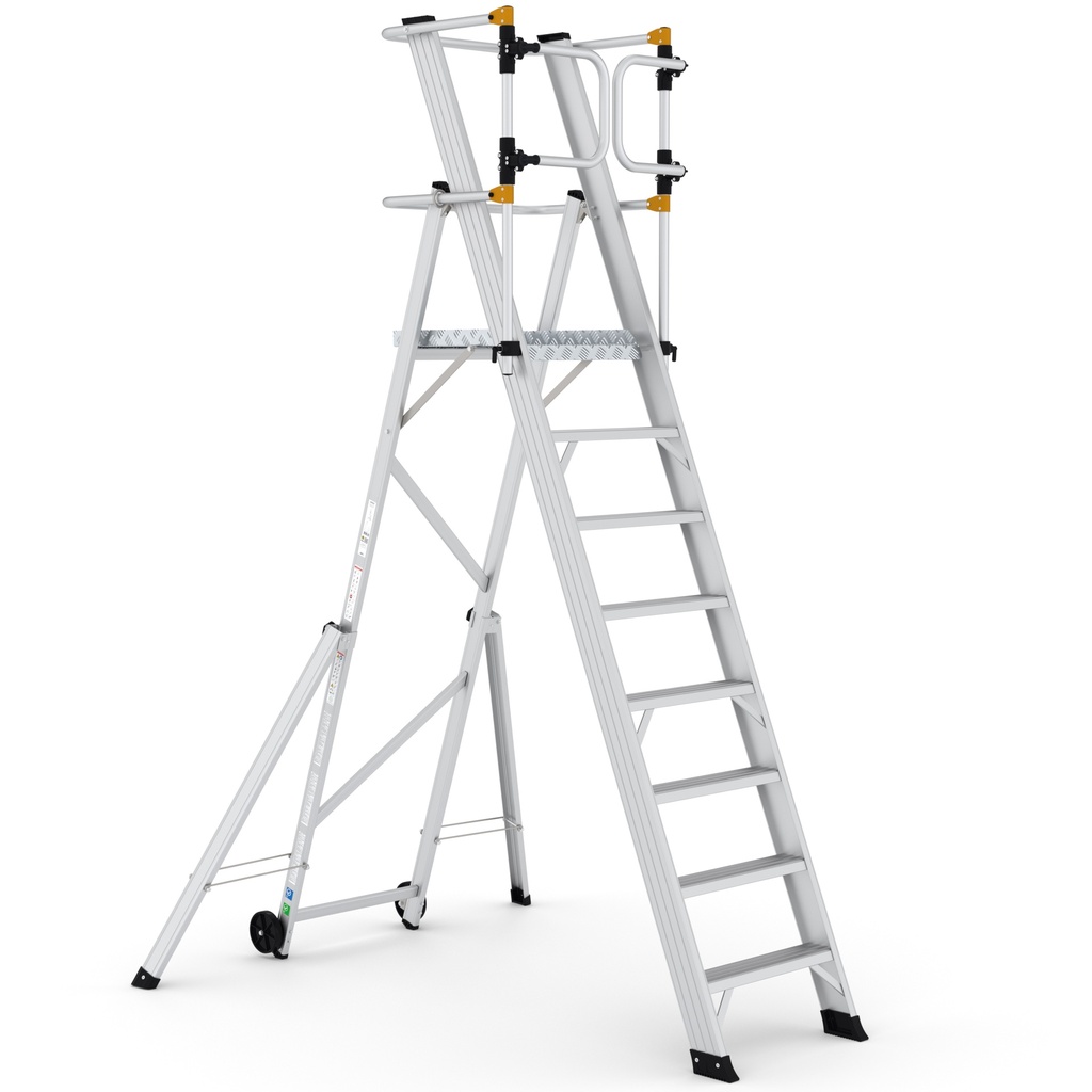 [KPN7] Escabeau à plateforme pliant KPN 7+1 marches