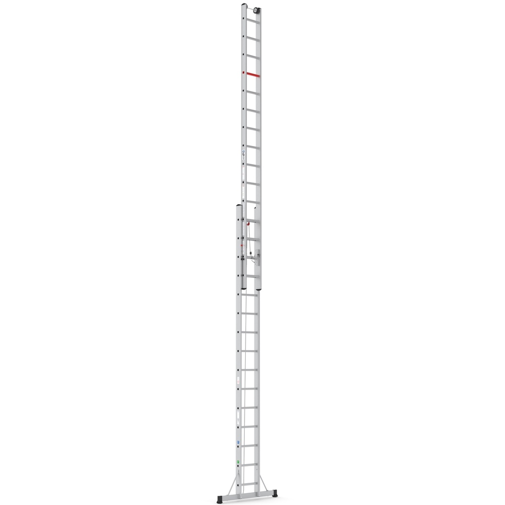 [M1009] Alu touwladder M10 2×15 sporten