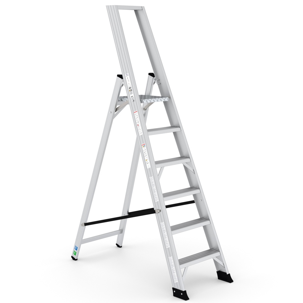 [REG5] Professionele alu trapladder Alesta REG 5+1 treden