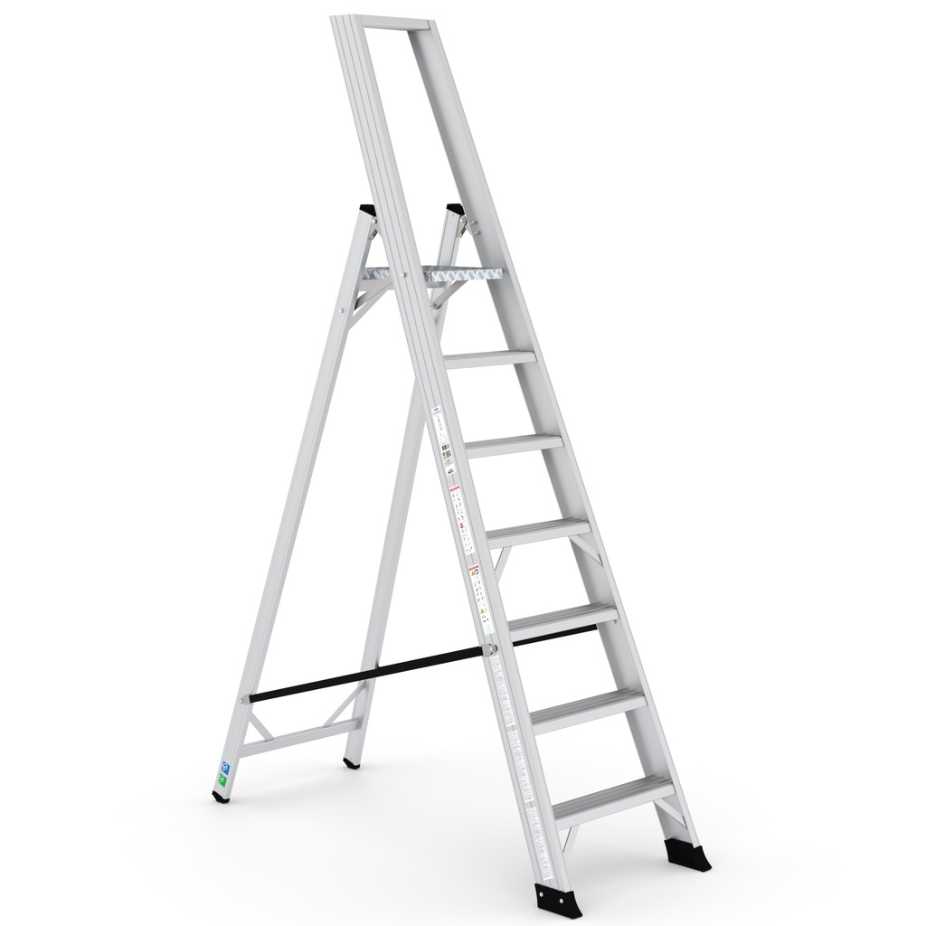 [REG6] Professionele alu trapladder Alesta REG 6+1 treden