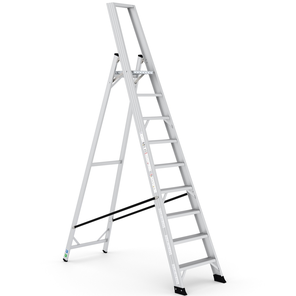 [REG8] Professionele alu trapladder Alesta REG 8+1 treden